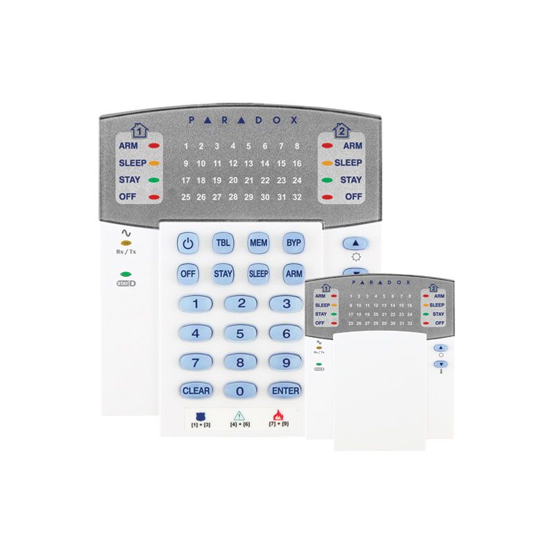 Paradox K32RF Clavier leds de 32 zones via radio bidirectionnel