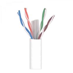 Câble de données DK6000 U/UTP Cat 6 Dca LSFH Ø 6,2mm Blanc 500m Televes