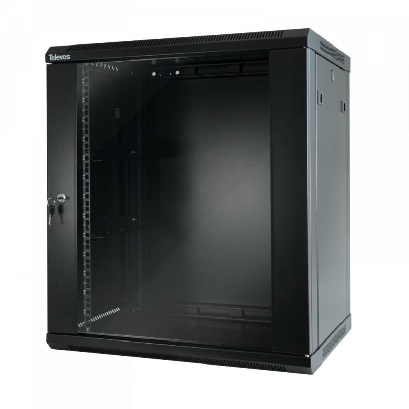 9" 13U Rack Cabinet (+2U extra). Wall/Floor Installation (Disassembled) Televes