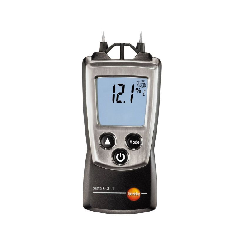 Testo 0560 6060 Medidor de humedad testo 606-1 Para medir contenido de humedad en maderas y materiales de construcción