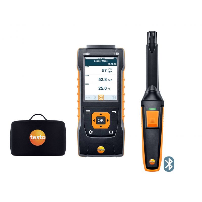 Testo 0563 4405 testo 440 Kit de CO₂ avec Bluetooth