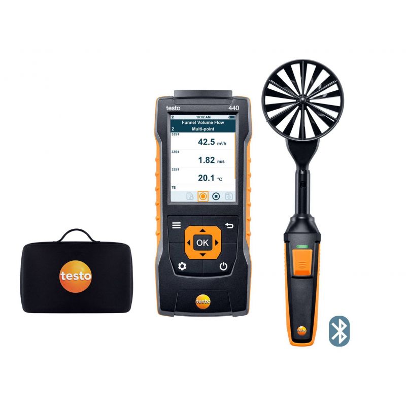 Testo 0563 4403 testo 440 Kit à hélice de 100 mm avec Bluetooth