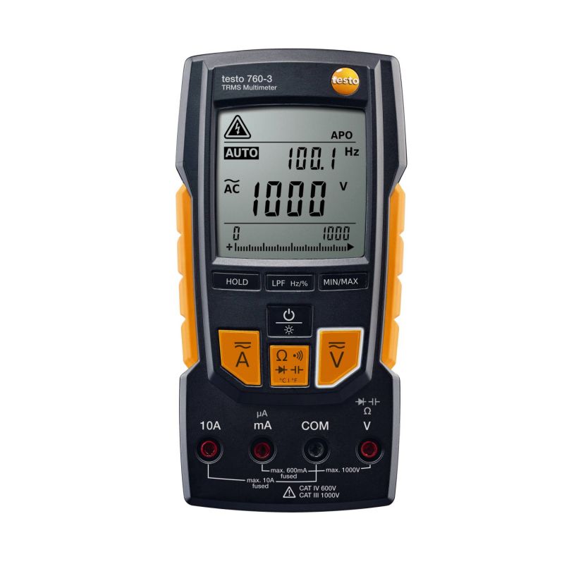 Testo 0590 7603 Multímetro digital testo 760-3 Com medição True RMS