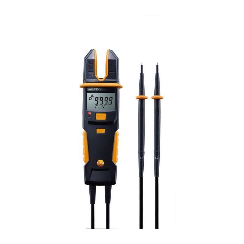 Testo 0590 7552 Verificador de tensão e corrente testo 755-2 Com teste de fase unipolar