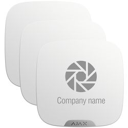 Ajax 10XAJ-BRANDPLATES-W - Ajax, Tampa personalizável para sirene externa, Apto…