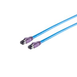 Câble réseau RJ45 25m Cat 8.1 S/FTP PIMF et LSZH Blue 2000Mhz