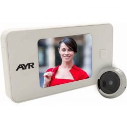 AYR Face 752 Zebra Digital Peephole 3.2" white / chrome