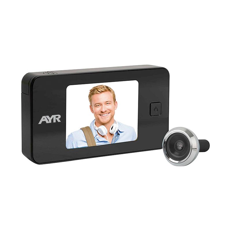 AYR Face 752 Zebra Digital Peephole 3,2" preto / cromado