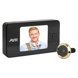 AYR Face 752 Zebra Digital Peephole 3.2" black / brass