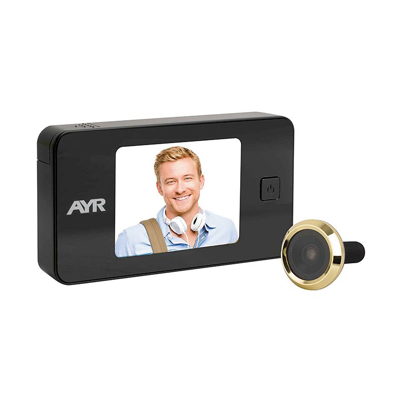 AYR Face 752 Zebra Digital Peephole 3.2" black / brass