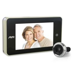 AYR Face 754 4" Digital Peephole Matte Nickel / Chrome