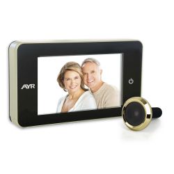 AYR Face 754 4" Digital Peephole Matte Nickel / Brass