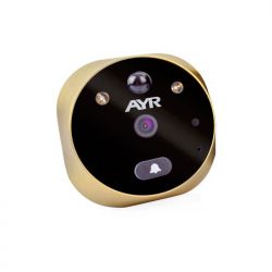 AYR 759-HD Mirilla Digital 4,5" full hd/Grabadora Latón satinado