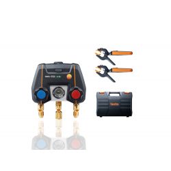 Testo 0564 3550 Set puente de manómetro Smart digital testo 550i Con 2 sondas de pinza inalámbricas