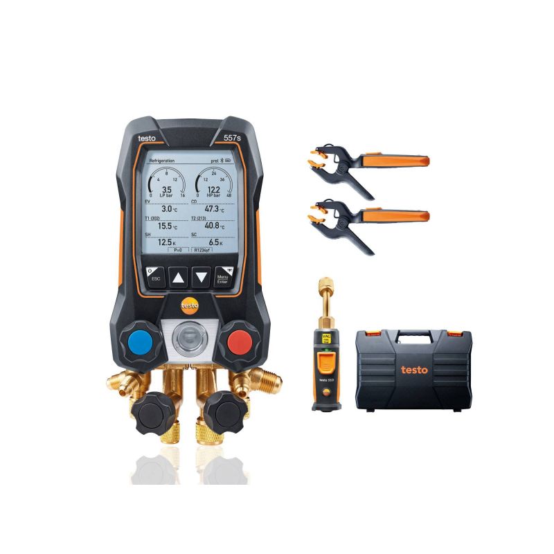 Testo 0564 5571 Refrigeration analyzer set testo 557s Smart Digital Set with vacuum