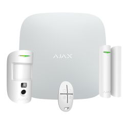 Ajax AJ-STARTERKITPLUS-CAM-W - Professional alarm kit, Certificate Grade 2, Ethernet…