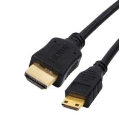 Cable Mini HDMI a HDMI macho 1.4 de 2 metros compatible 3D high speed ethernet