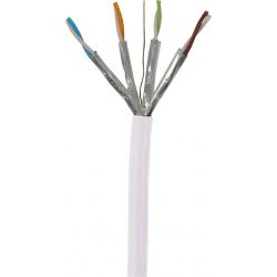 Cable de datos S/FTP CAT-6 Cca LSFH Ø 6.9mm Blanco 305m Televes