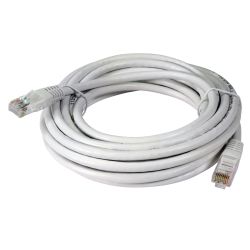 Câble Réseau RJ45 U/UTP Cat 6 Cu PVC 5m Blanc Televes