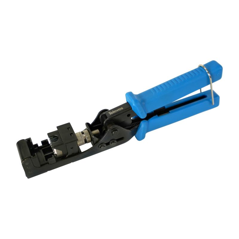 Termination and cutting tool for female RJ45 connectors Televes