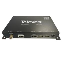 DVB-T 1e modulator: HDMI - 1 Mux (174...230/470...862MHz) Televes