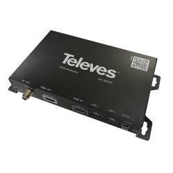 DVB-T 1e modulator: HDMI - 1 Mux (174...230/470...862MHz) Televes