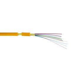 Bobine de 100 m Câble multifibre 24 fibres monomode Euroclasse Dca et LSFH resistante aux UV, d'intérieur/extérieur Televes