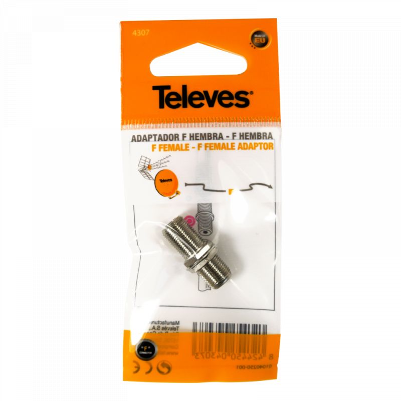 Adapter F female - F female Televes