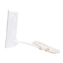 Triax O5A 06W Antena omnidireccional para recepción señal 4G/5G (G5 dBi) Incluye dos cables de 2 metros blanco