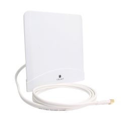 Triax O5A 06W Antena omnidireccional para recepción señal 4G/5G (G5 dBi) Incluye dos cables de 2 metros blanco