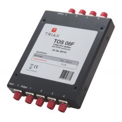 Triax TOS 08 F 1 entrada, 8 saídas de metal distribuidor óptico divisor, conectores FC/PC, atenuação na distribuição 10,1 dB