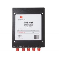 Triax TOS 04 F 1 entrada, 4 saídas de metal distribuidor óptico divisor, conectores FC/PC, atenuação na distribuição 7 dB