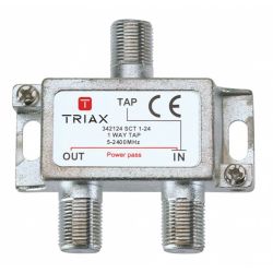 Shunt 1 saída (conector F) S 2511 AFC 25db Triax