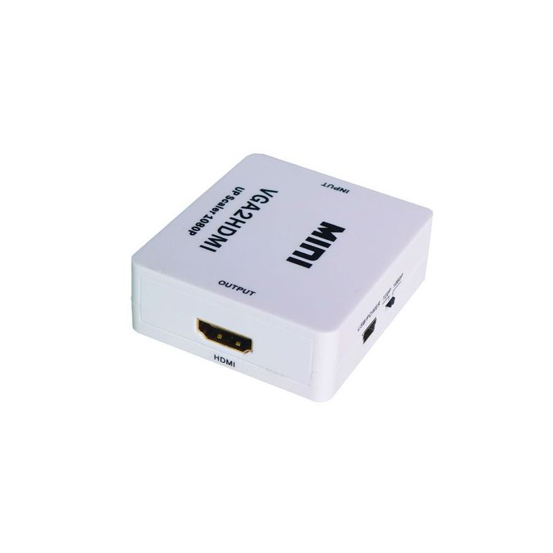 Conversor con audio VGA a HDMI 1080p alimentacion por USB