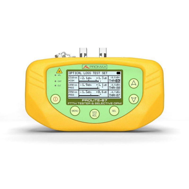 Promax PROLITE-67 Selective optical power meter for FTTx-xPON