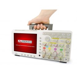 Promax 4-channel digital oscilloscope, 200 MHz and 2 GS / s with touch screen 8 "USB, Pass / Fail and LAN