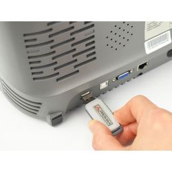 Promax 4-channel osciloscópio digital, 200 MHz e 2 GS / s com tela sensível ao toque de 8 "USB, passa / falha e LAN