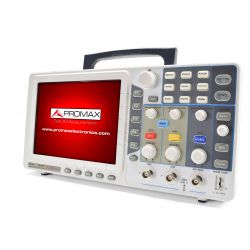 Promax 2.1 channel digital oscilloscope, 60 MHz and 500 MS / s with 8 "screen USB, Pass / Fail and LAN