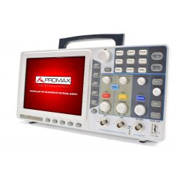 Promax osciloscópio digital 2 + 1 canais, 30 MHz e 250 MS / s, com 8 "tela USB, passa / falha e LAN