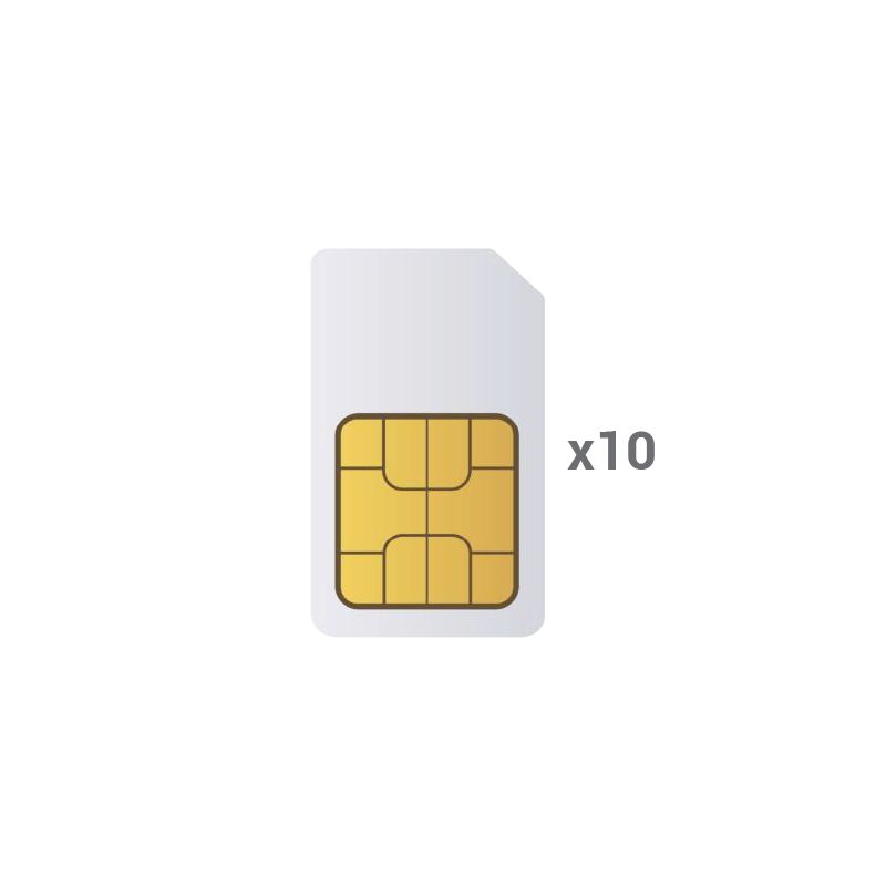 10XM2M-CARD-ES - Pack 10 SIM cards M2M, GlobalSIM Multi-operator,…