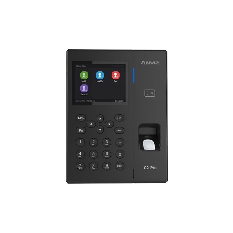 Anviz C2PRO-MF-POE - Control de Presencia y Acceso PoE, Huellas, MF y…