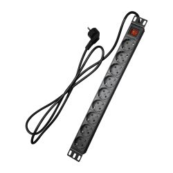 PDU-9P1U-SWITCH - Toma de corriente múltiple, Formato enrackable 1U, 9…