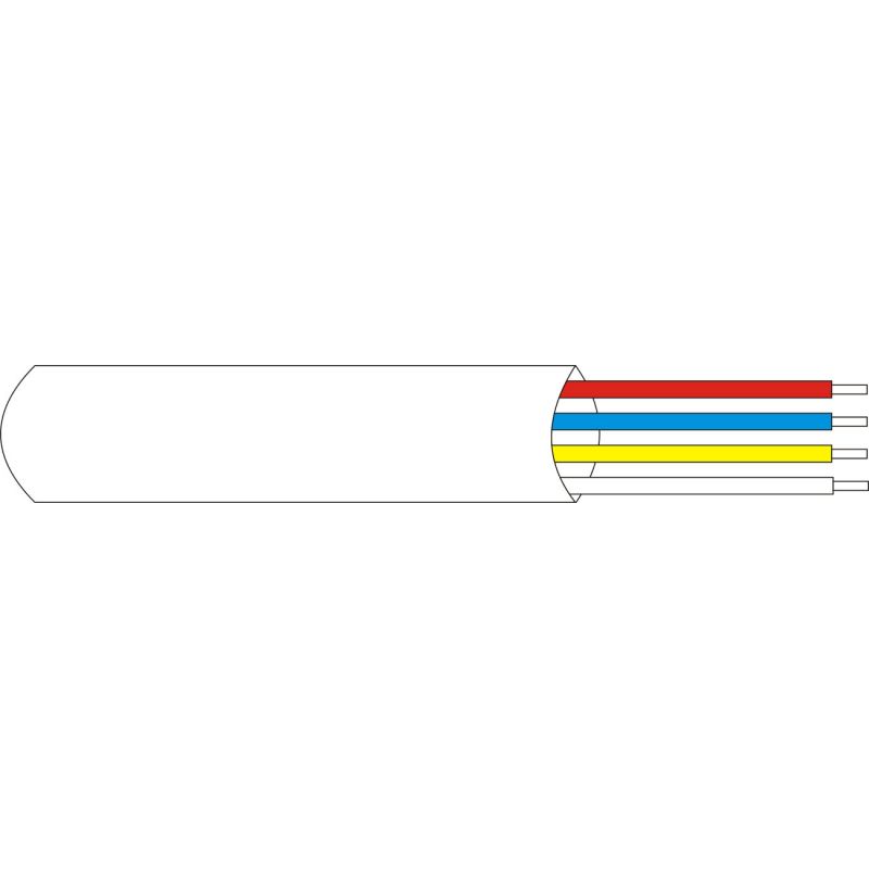 DEM-118 Normal sheath cable, 4 x 0.22. 100 meters roll.