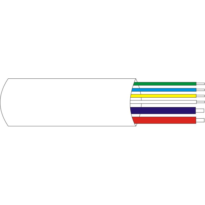 DEM-122 Normal sheath cable, 2 x 0.75 + 4 x 0.22