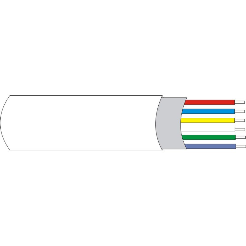 DEM-128 Shielded-type cable, 6 x 0.22