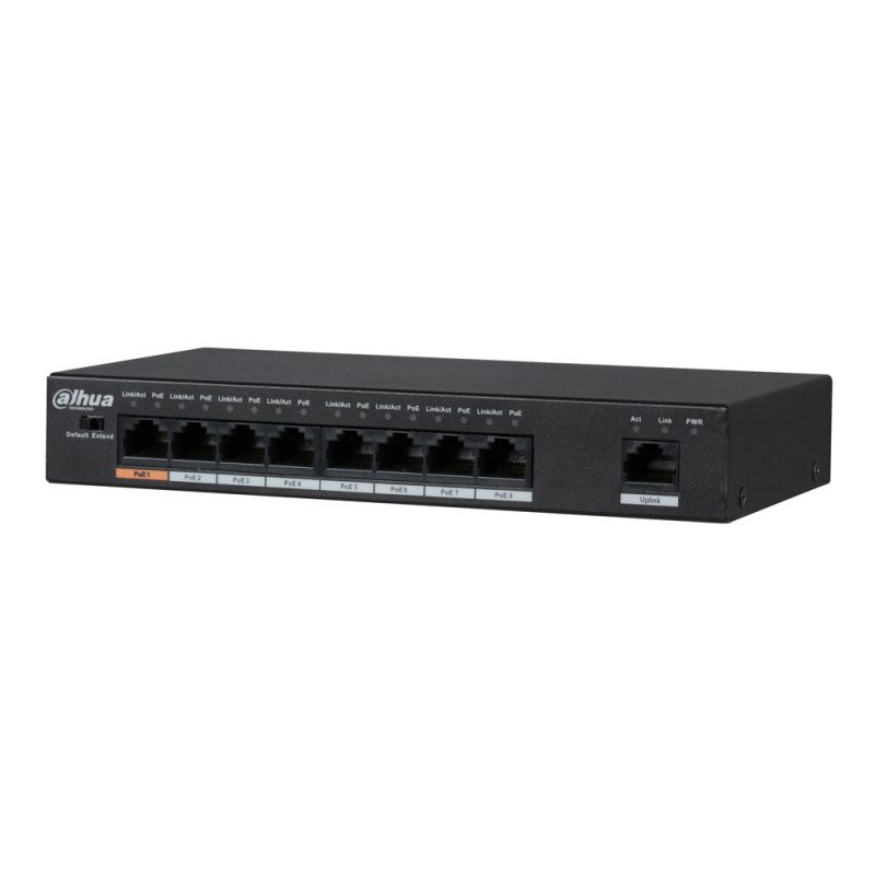 Dahua PFS3009-8ET-96 Unmanaged switch (L2) 8 port…