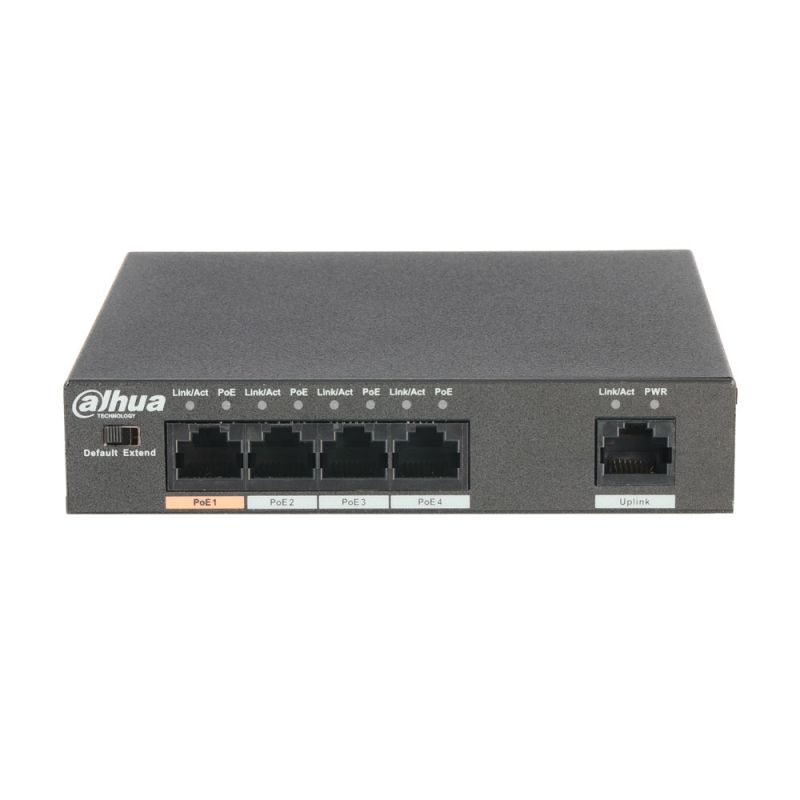 Dahua PFS3005-4ET-60 PoE switch (max 60W) unmanageable L2…