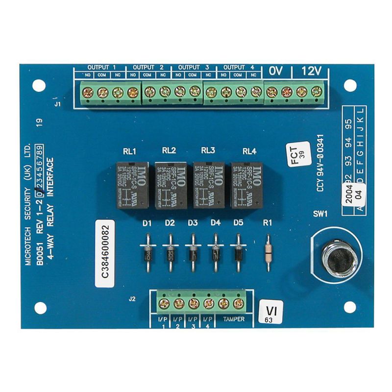 Honeywell C074 Modulo de 4 reles para galaxy dimension