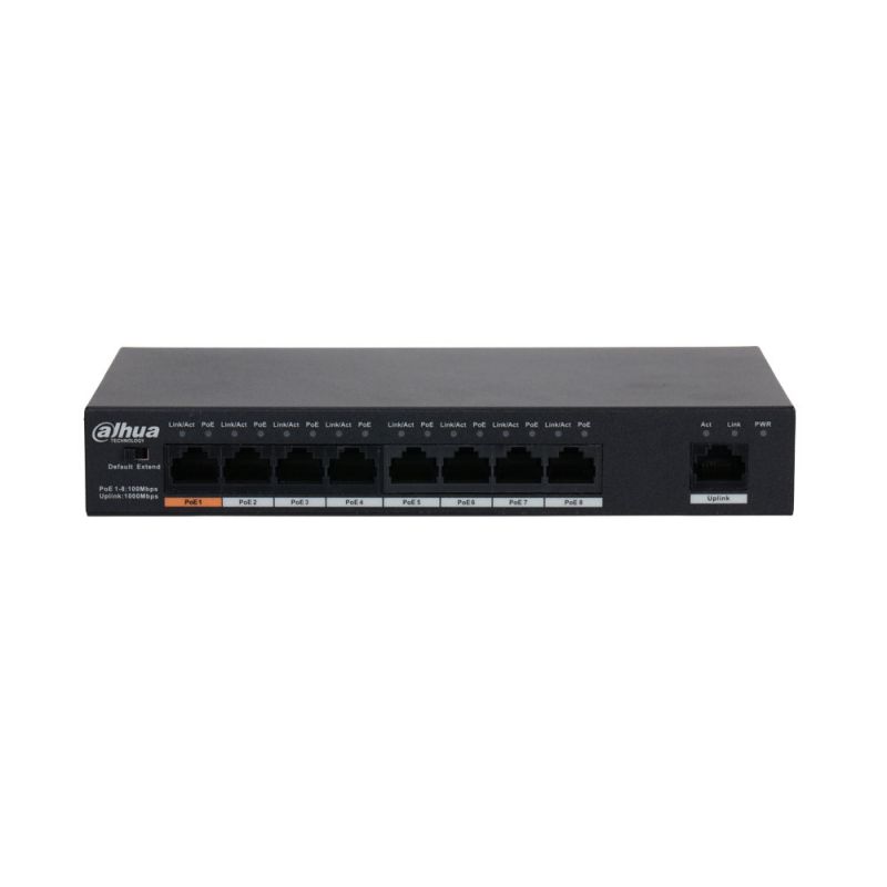 Dahua PFS3009-8ET1GT-96 Commercial-grade unmanaged L2 PoE switch…