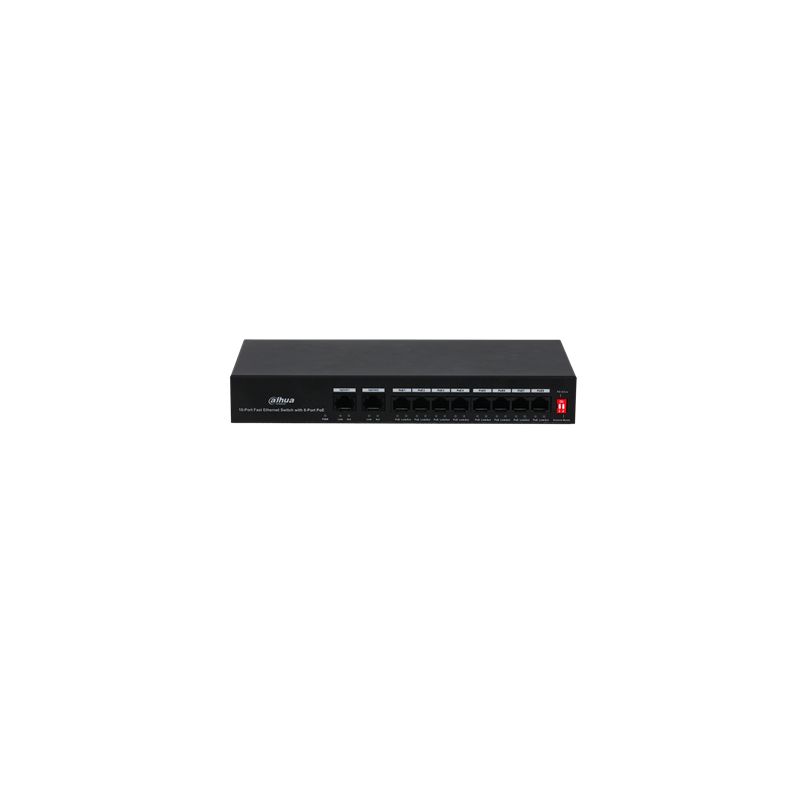 Dahua PFS3010-8ET-65 Commercial unmanageable switch (L2) 8 ports…